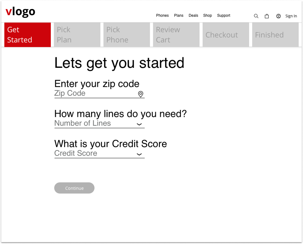 Screen 1: Get Started - Welcome screen introducing the switch flow